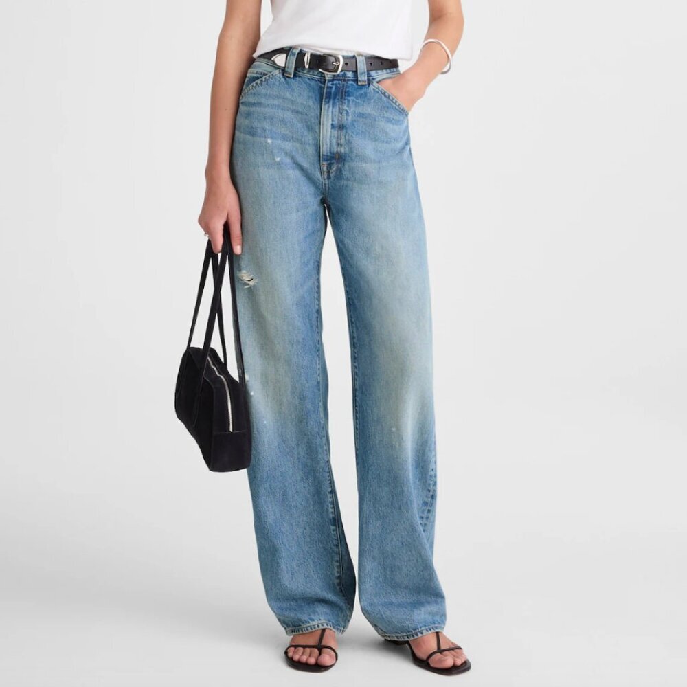 MADEWELL The Balloon Jean Distressed Denim Size 26